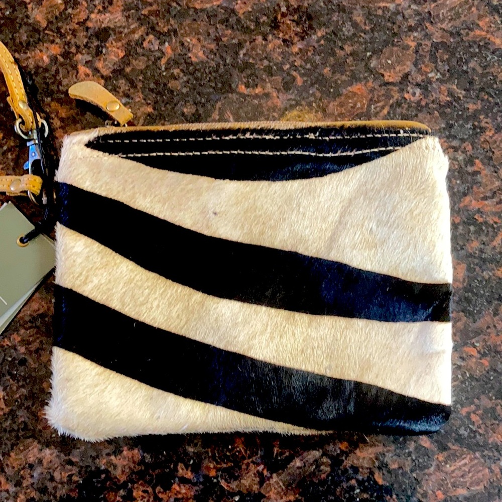 NWT Myra Bag White Wilderness Pouch/Wristlet